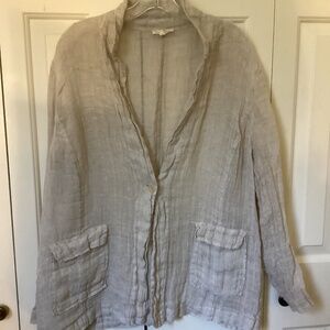 EILEEN FISHER WOMEN one button jacket 1x